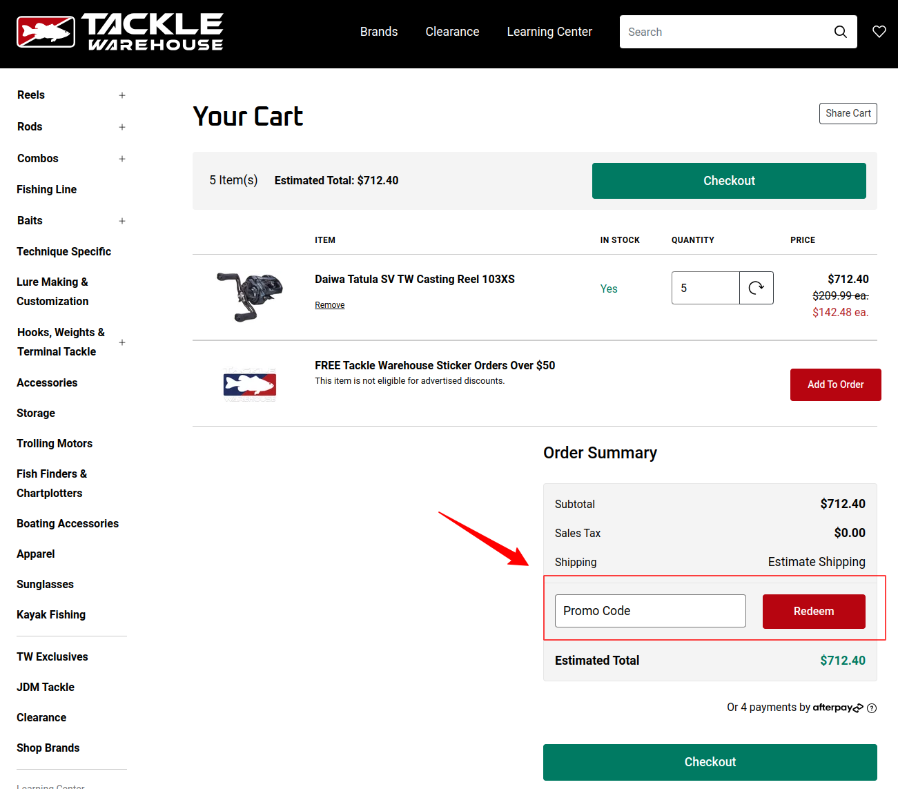 Tackle Warehouse Promo Code